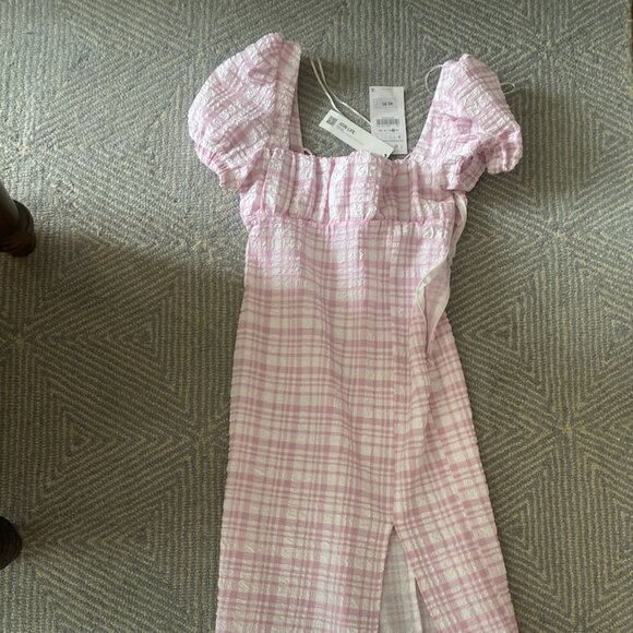 zara pink gingham dress Dresses | Zara Tied | Color: Pink/White Front button fastening Create Outfits and Discover Outfit